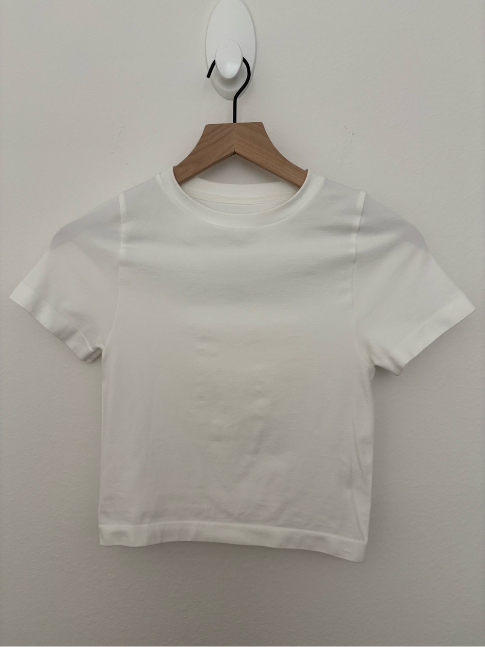 A New Day White Crew Short Sleeve Fitted TShirt